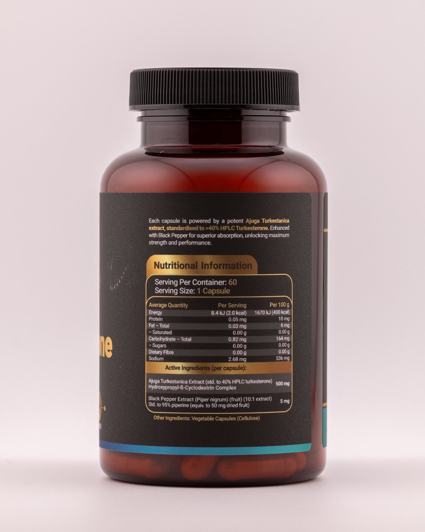 Enhanced Turkesterone 40% HPLC 60 caps