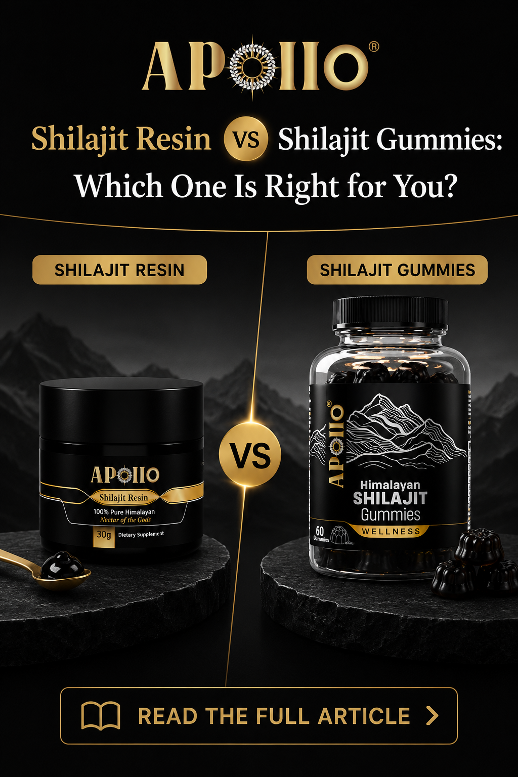 Shilajit Resin vs Shilajit Gummies: Which One Is Right for You?