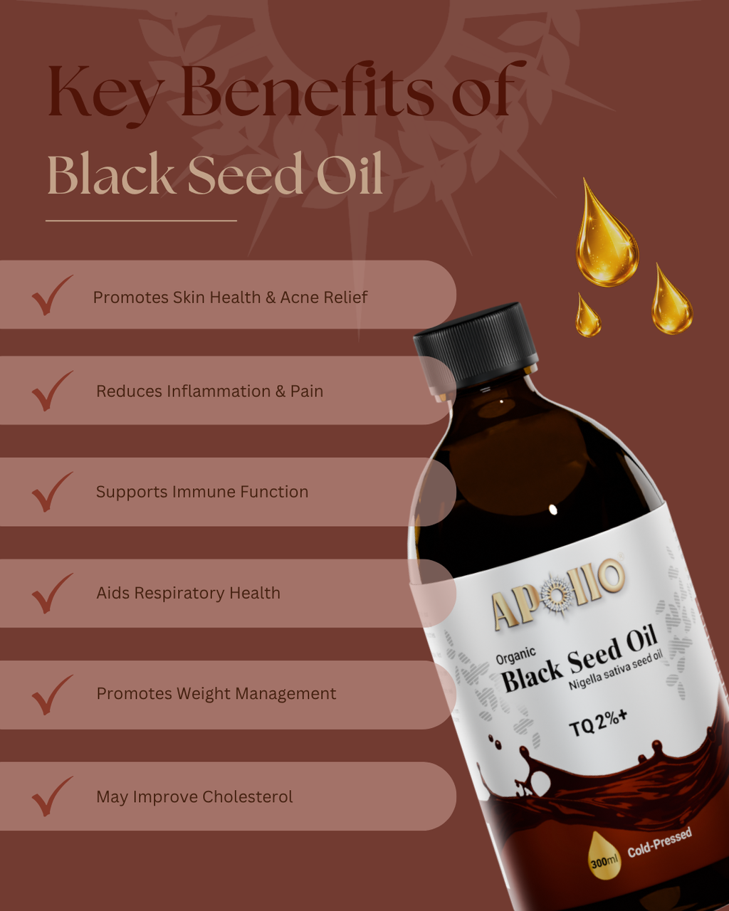 Certified Organic Black Seed Oil (TQ 2%+)