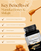 Australian Manuka Honey (MGO 100+) + Himalayan Shilajit 250g