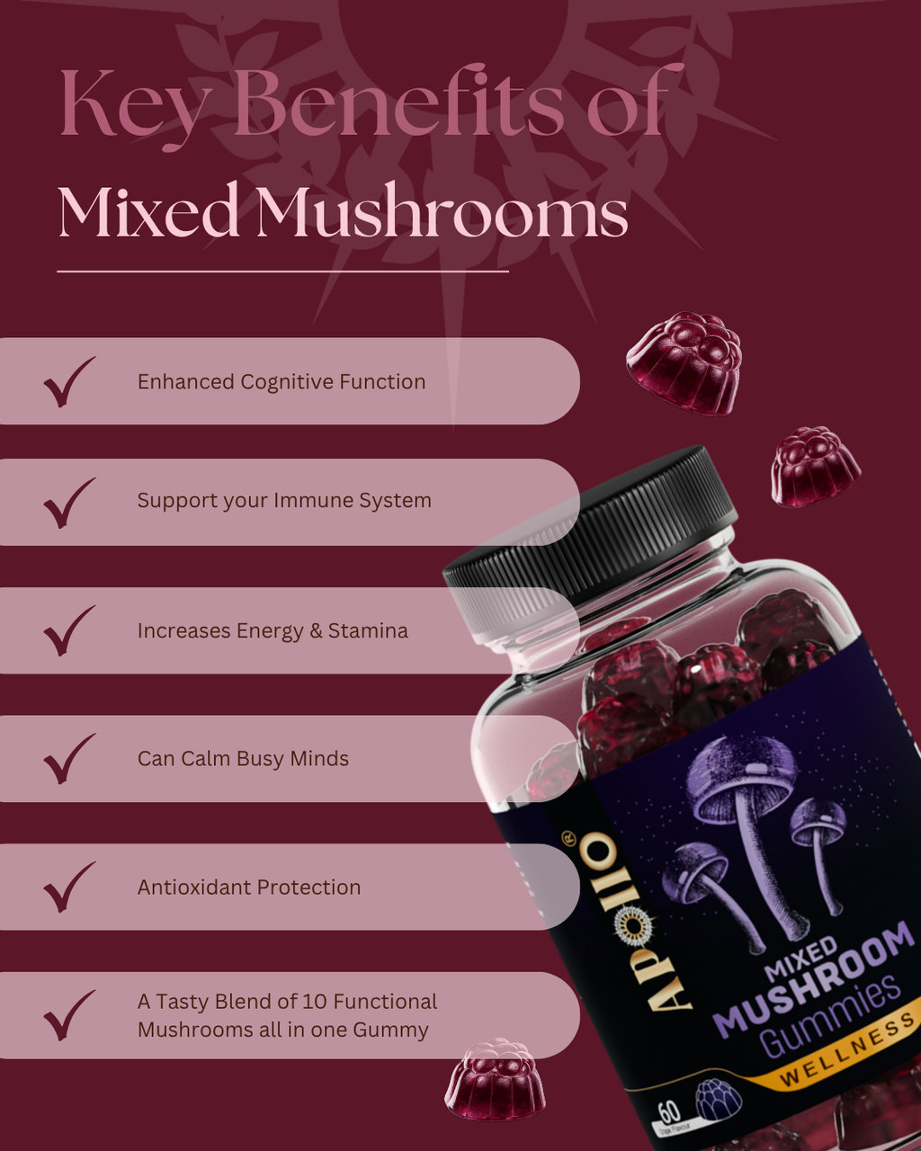 Mixed Mushroom Gummies