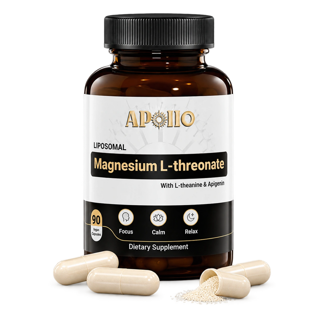 Apollo Liposomal Magnesium L-Threonate, 90 vegan capsules
