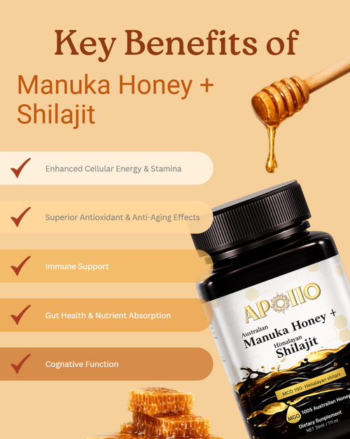 Australian Manuka Honey (MGO 100+) + Himalayan Shilajit 250g