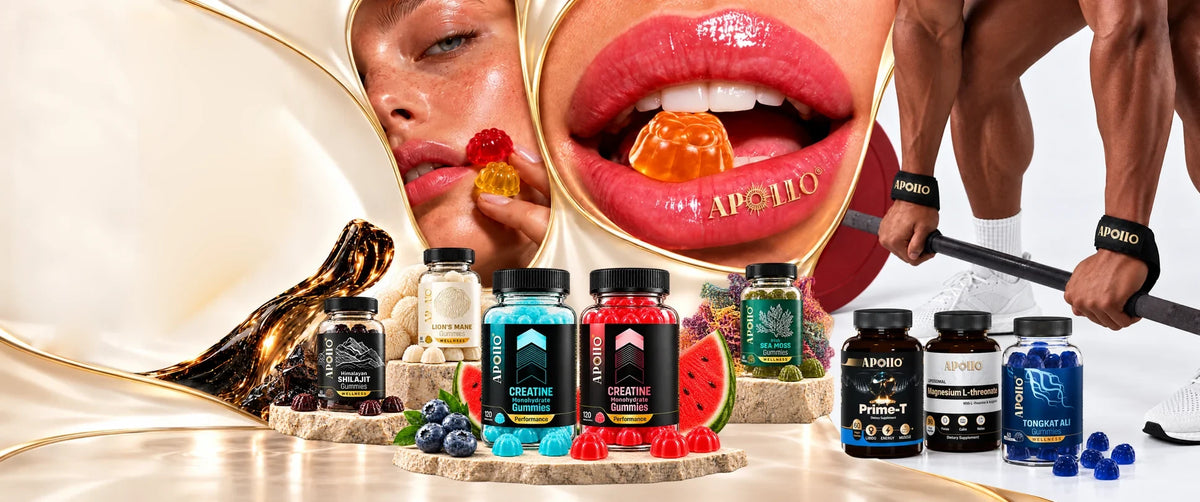 Apollo gummies, lips and lifting hero photo